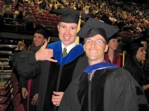 professors Conte and Ehrhart at graduation